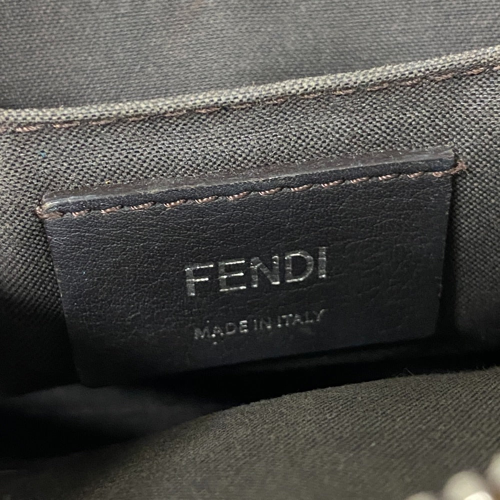 FENDI Shoulder Bag 8BL135 Straw, Leather beige BY THE WAYミニ