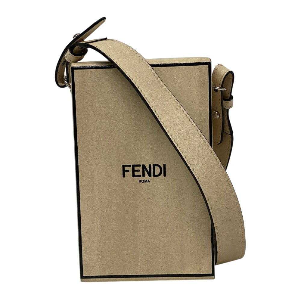 FENDI Shoulder Bag 7VA519 leather white box