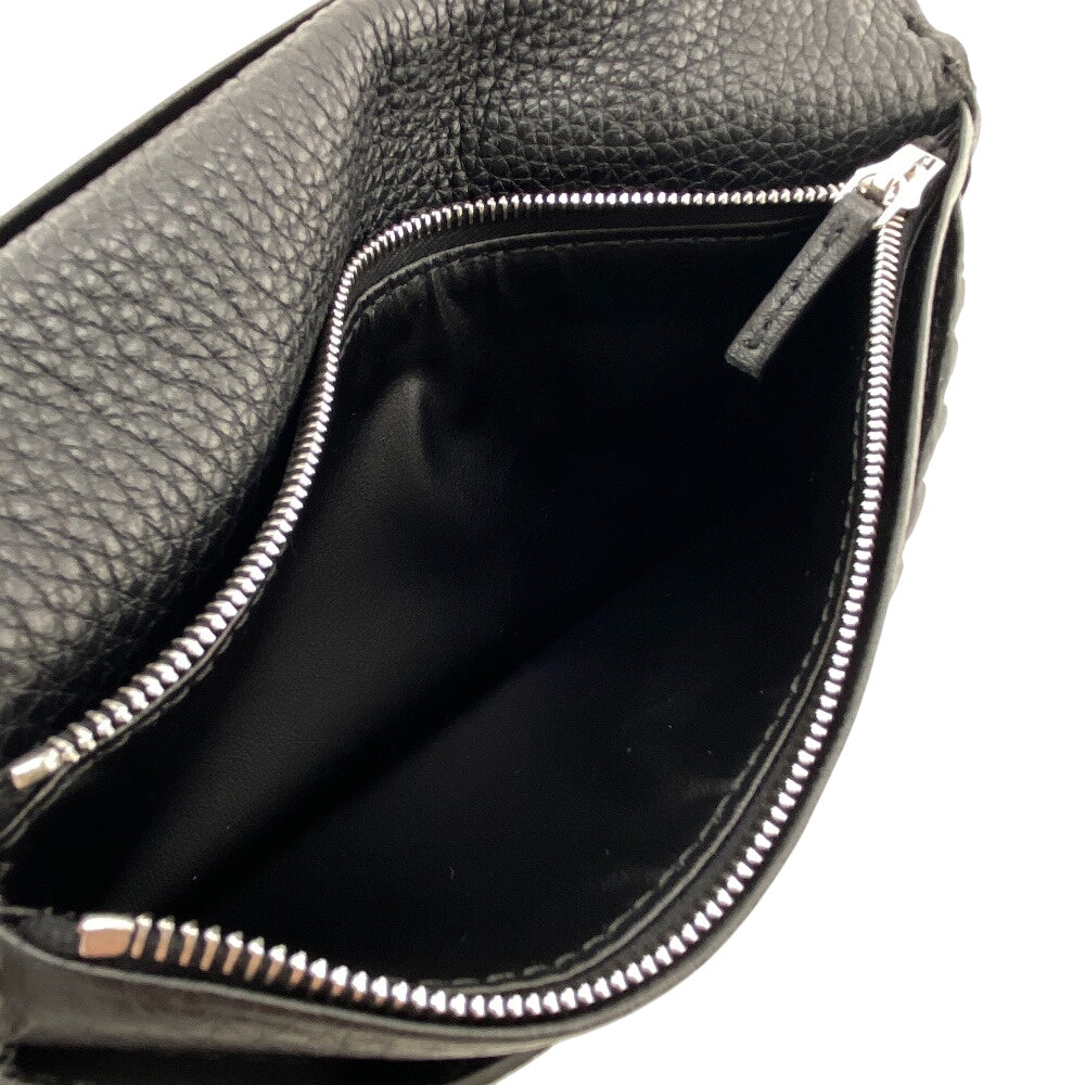 FENDI Long Wallet Purse 7M0355 leather black Celeria