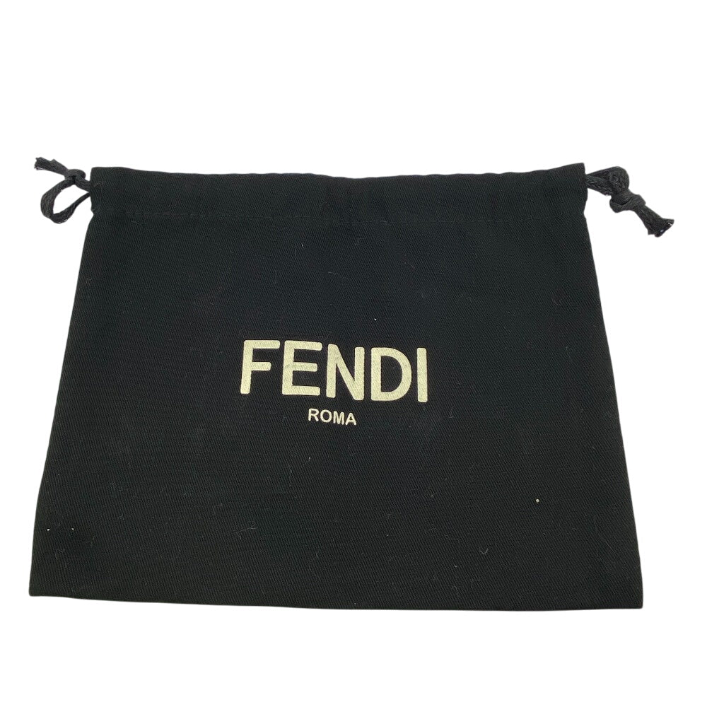 FENDI Long Wallet Purse 7M0355 leather black Celeria