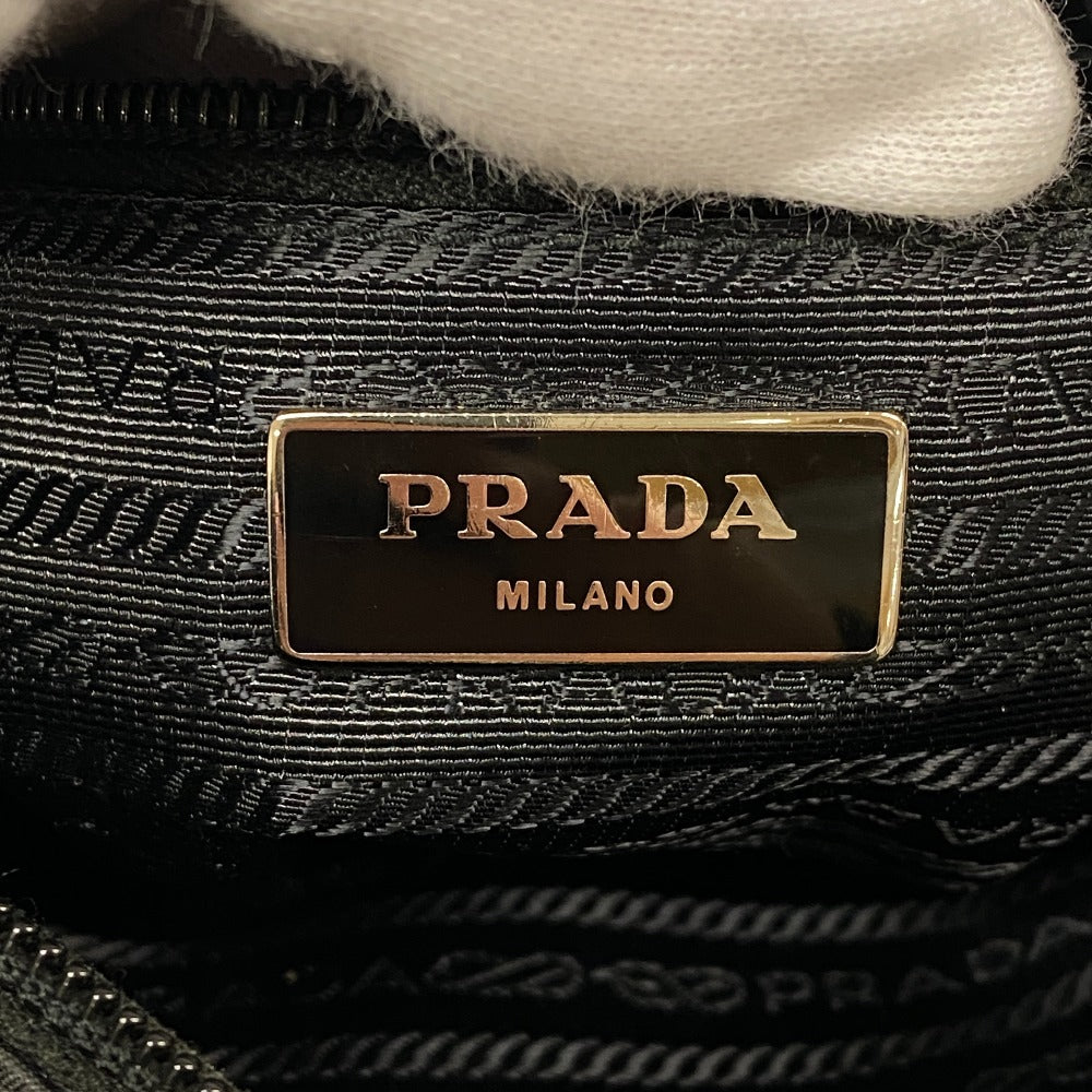 PRADA Shoulder Bag 1BC167 Nylon black Test