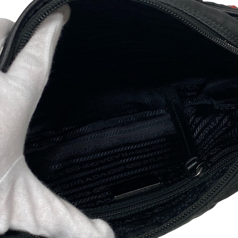 PRADA Shoulder Bag 1BC167 Nylon black Test