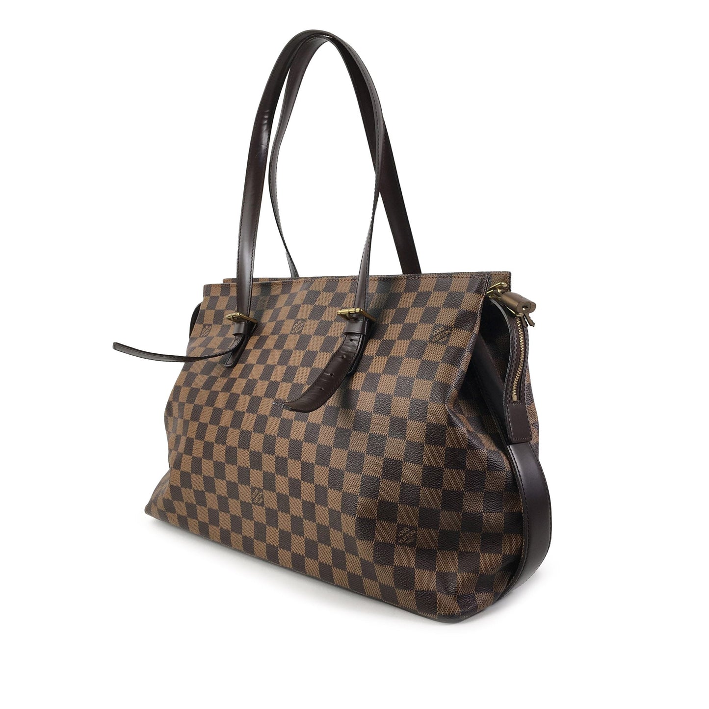 Brown Louis Vuitton Damier Ebene Chelsea Shoulder Bag