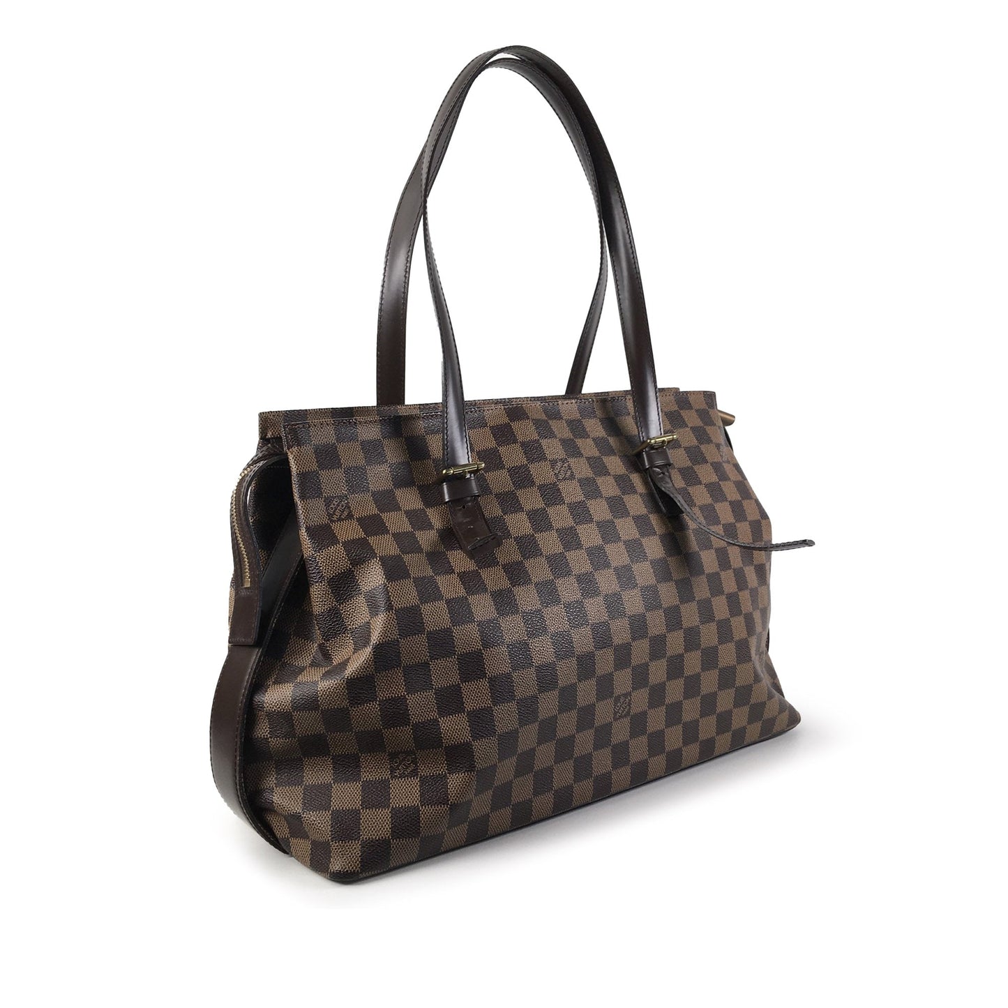 Brown Louis Vuitton Damier Ebene Chelsea Shoulder Bag