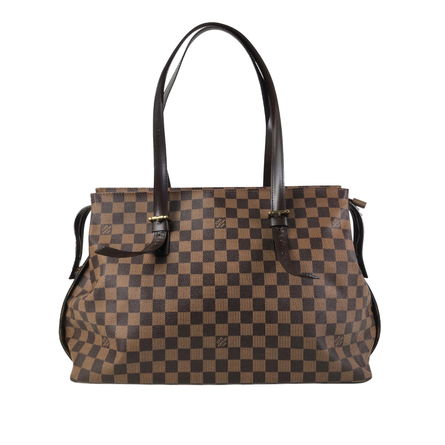 Brown Louis Vuitton Damier Ebene Chelsea Shoulder Bag