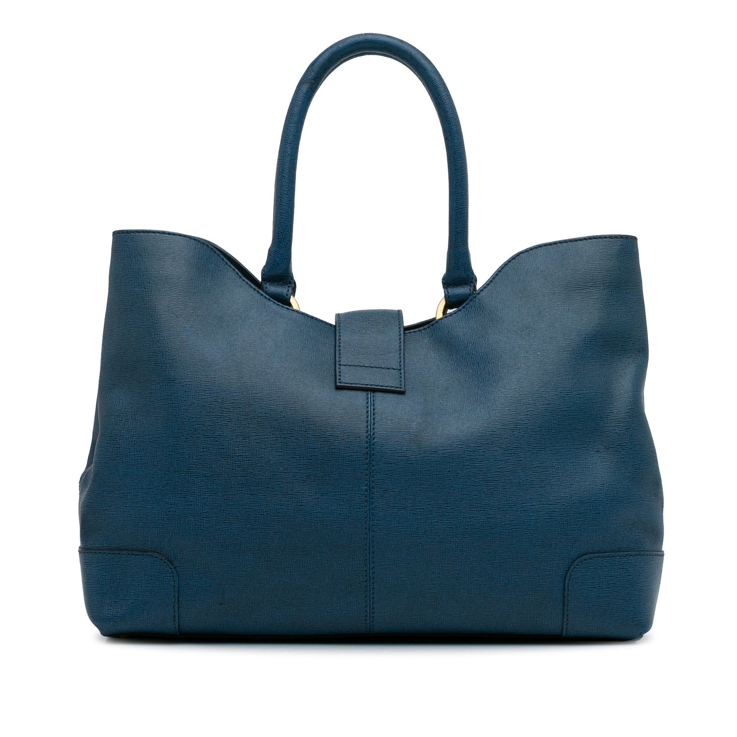 Blue Fendi Chameleon Shopper Tote