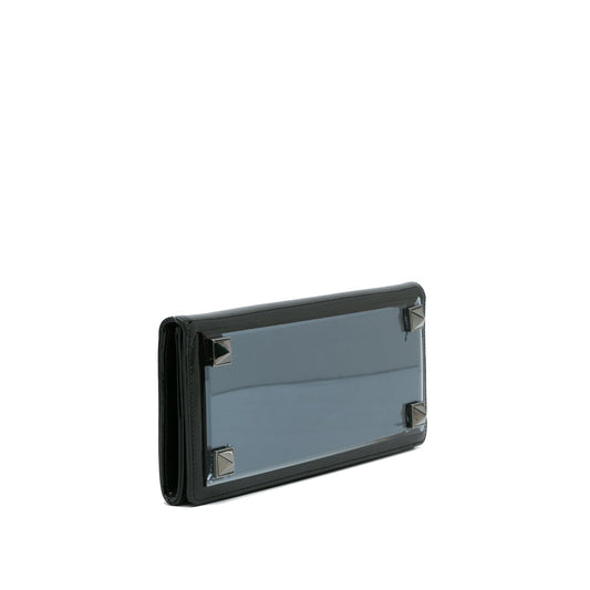 Blue Gucci Tempered Glass Broadway Clutch