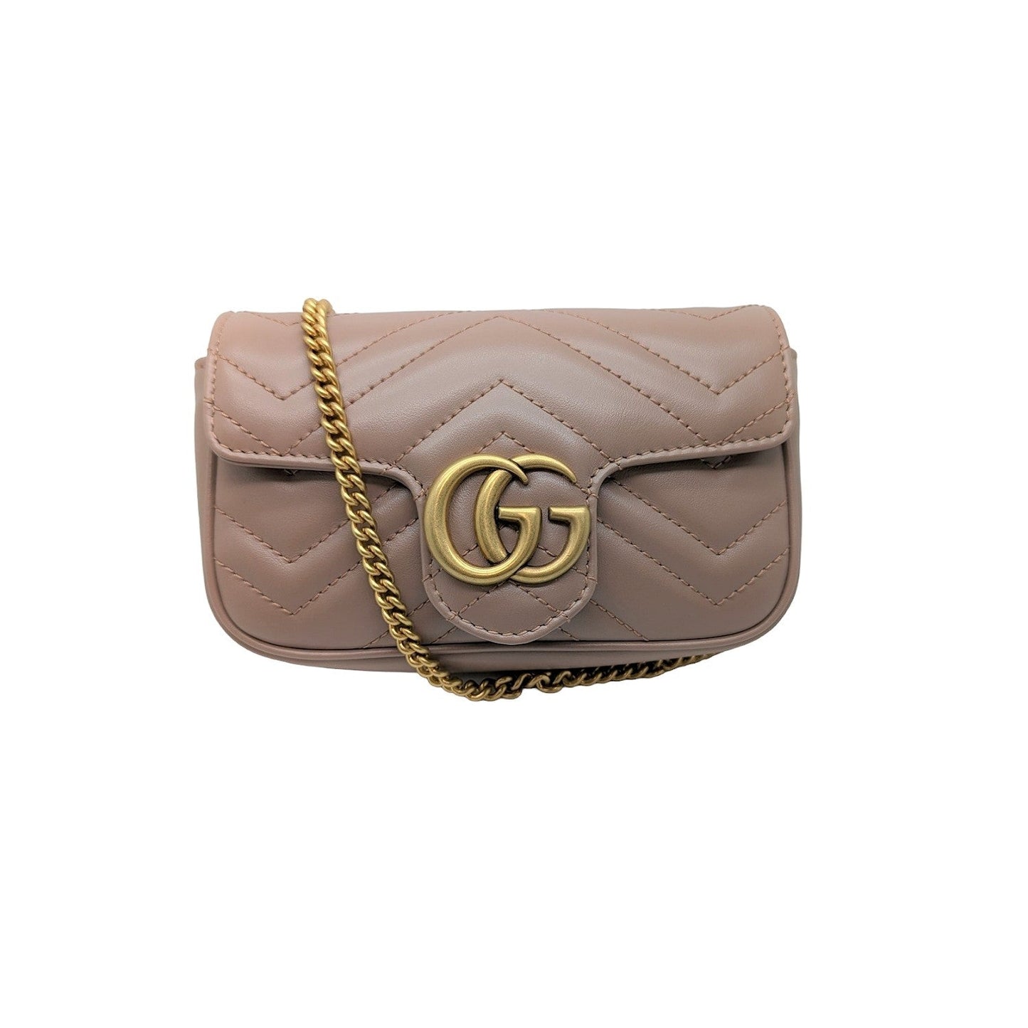 Gucci GG Marmont Leather Super Mini Crossbody Bag