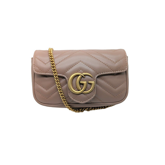 Gucci GG Marmont Leather Super Mini Crossbody Bag