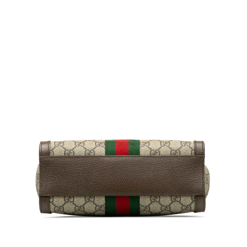 グッチ オフィディア GG スモール ハンドバッグ ショルダーバッグ 2WAY 547551 ベージュ ブラウン PVC レザー レディース GUCCI 【中古】｜【銀座パリス】　楽天市場店