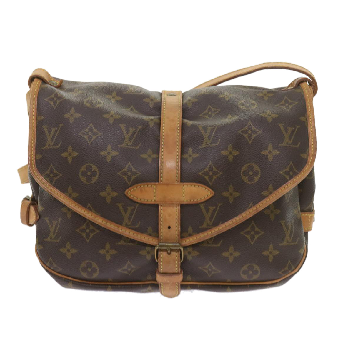 Louis Vuitton Saumur 30  Canvas Shoulder Bag ()