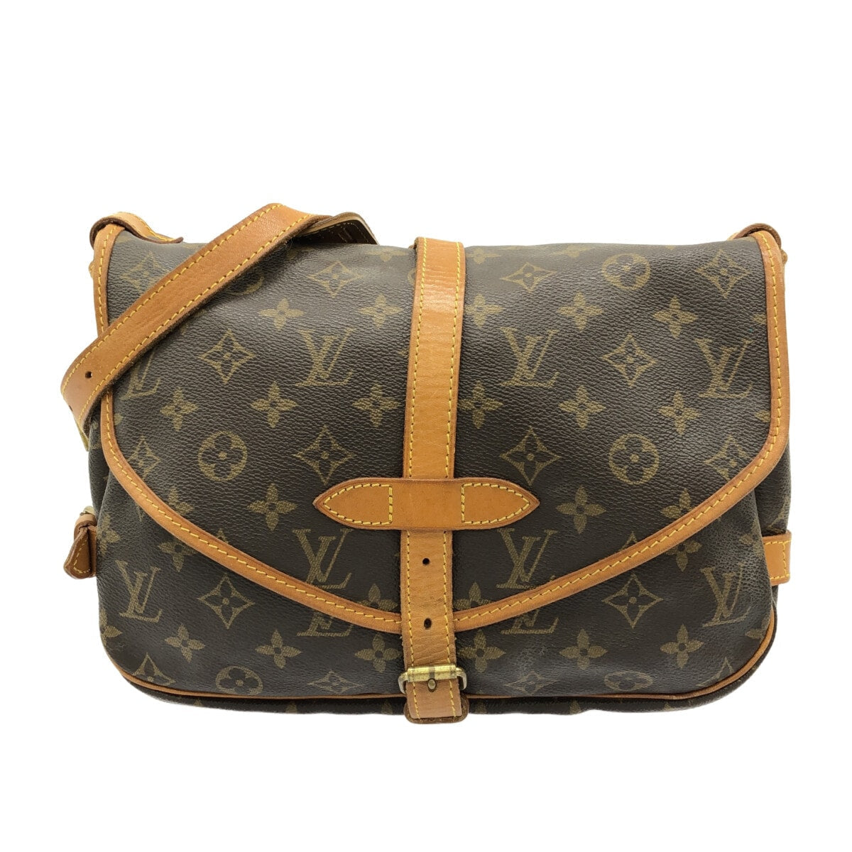 Louis Vuitton Saumur 30  Canvas Shoulder Bag ()