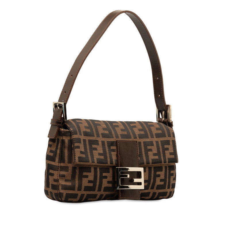 FY ZUCKA MANMABACKET HANDBACK 26242 Brown canvas leather ladies FENDI