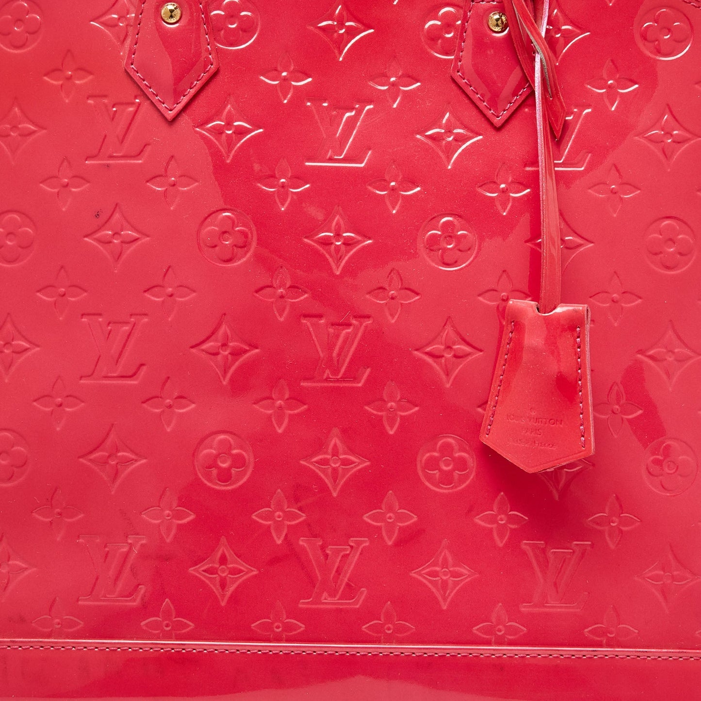 Louis Vuitton Rose Pop Monogram Vernis Alma Gm Bag