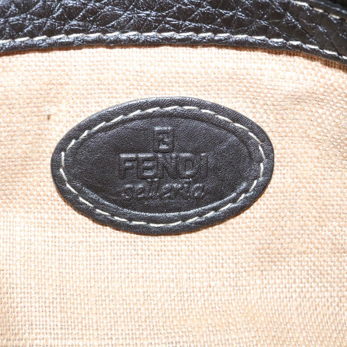 FENDI Shoulder Bag Leather Brown  ar6319