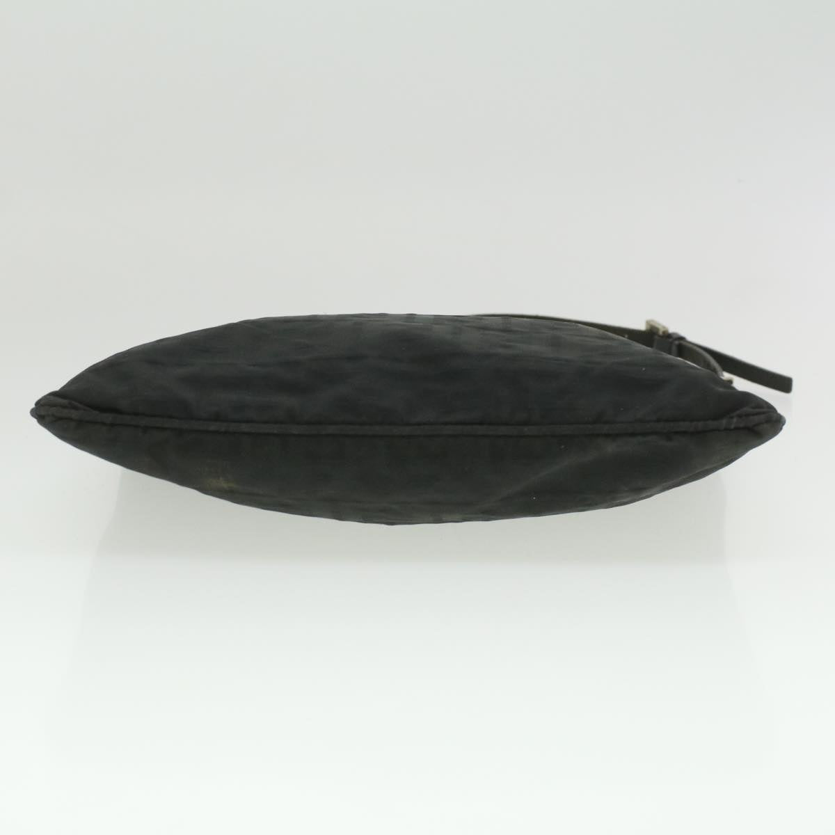 FENDI Zucca Canvas Shoulder Bag Nylon Black  ar8812