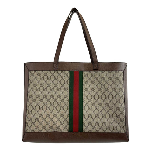 GUCCI - Ophidia GG Soft Medium Beige / Brown Tote