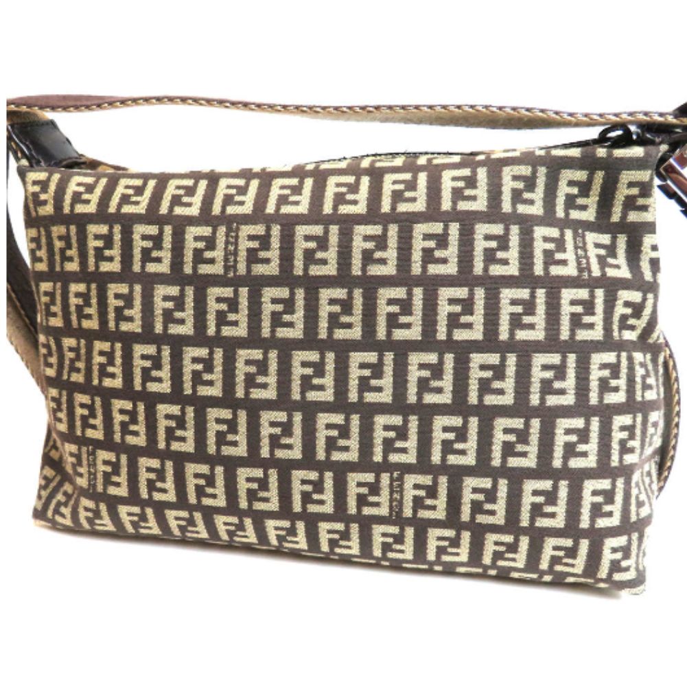 Fendi Zucchino Canvas Crossbody Bag - '10s