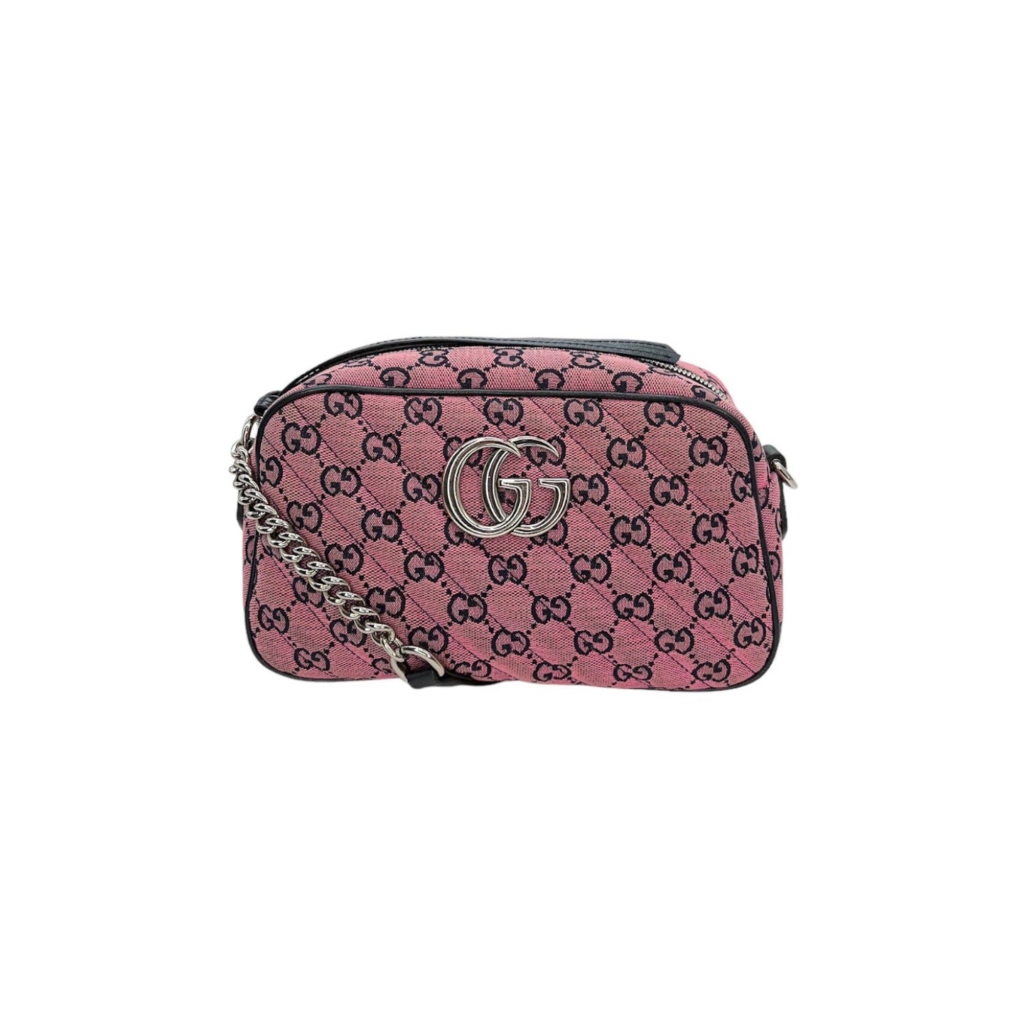 Gucci GG Canvas Small Marmont Matelassé Crossbody Bag