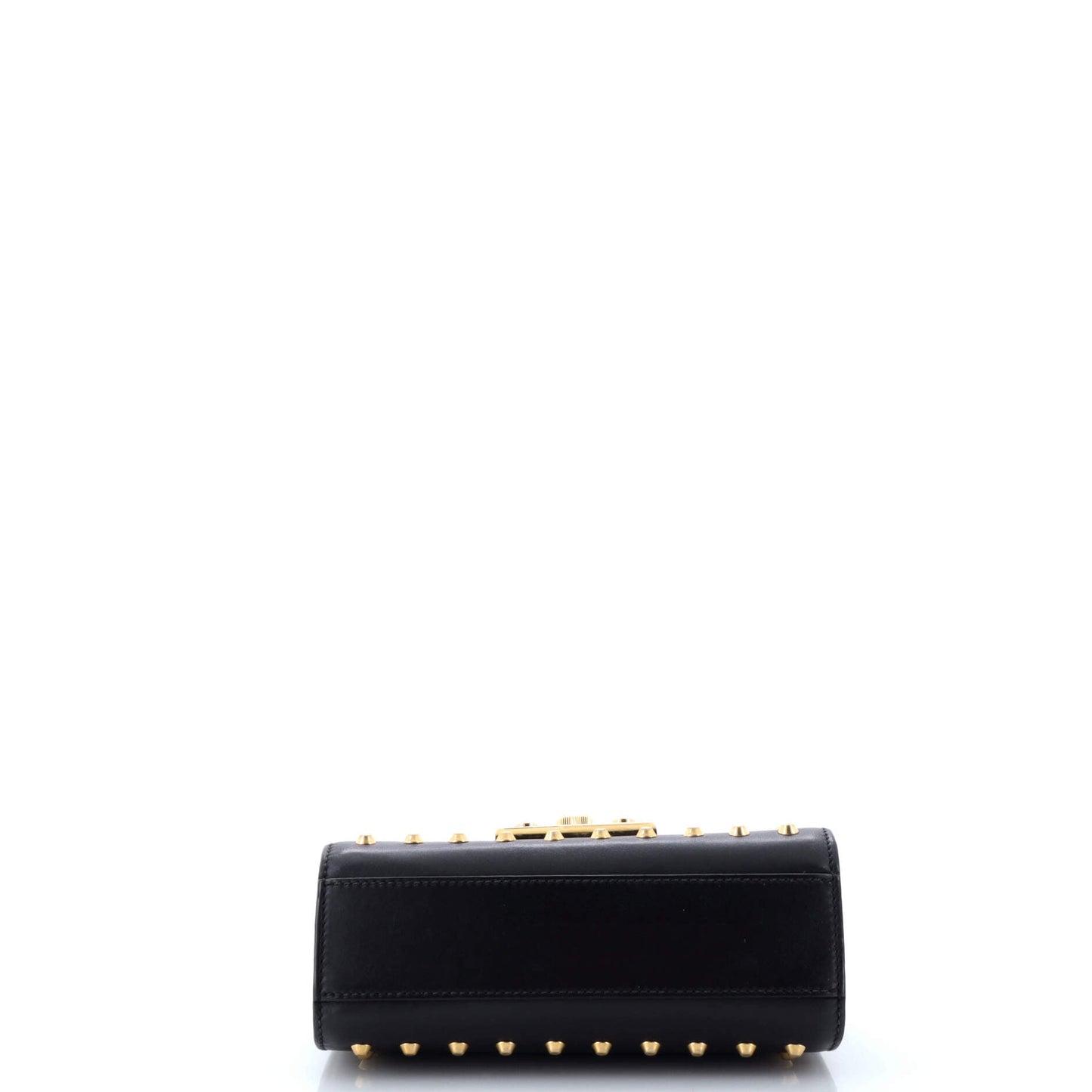 Pearly Padlock Shoulder Bag Studded Leather Small