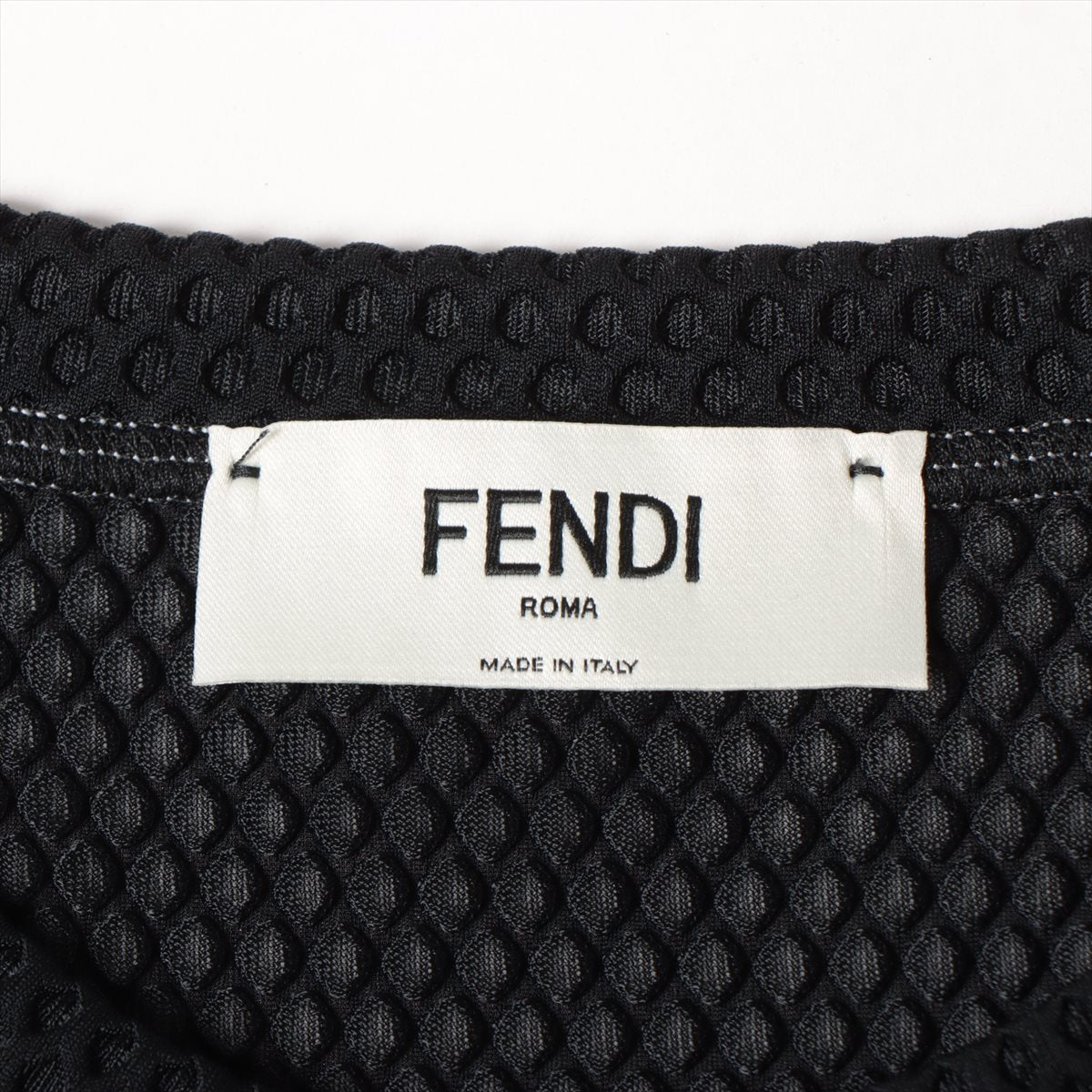 Fendi 22 Years  X Nylon  S  Black FAF318 Clop-Doo