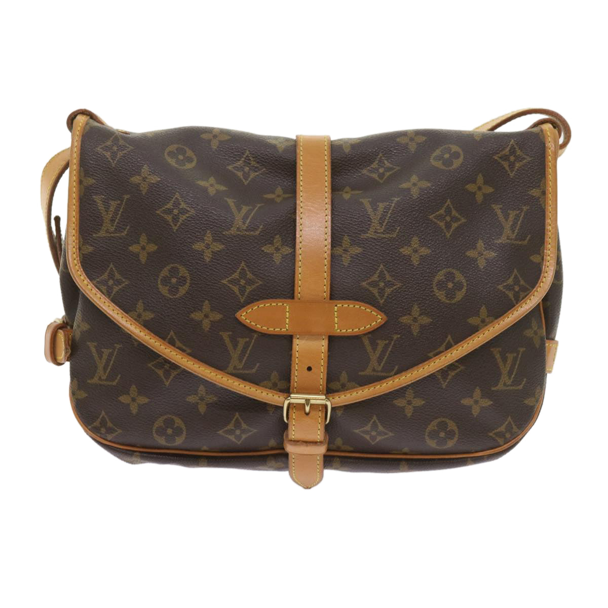 Louis Vuitton Saumur 30  Canvas Shoulder Bag ()