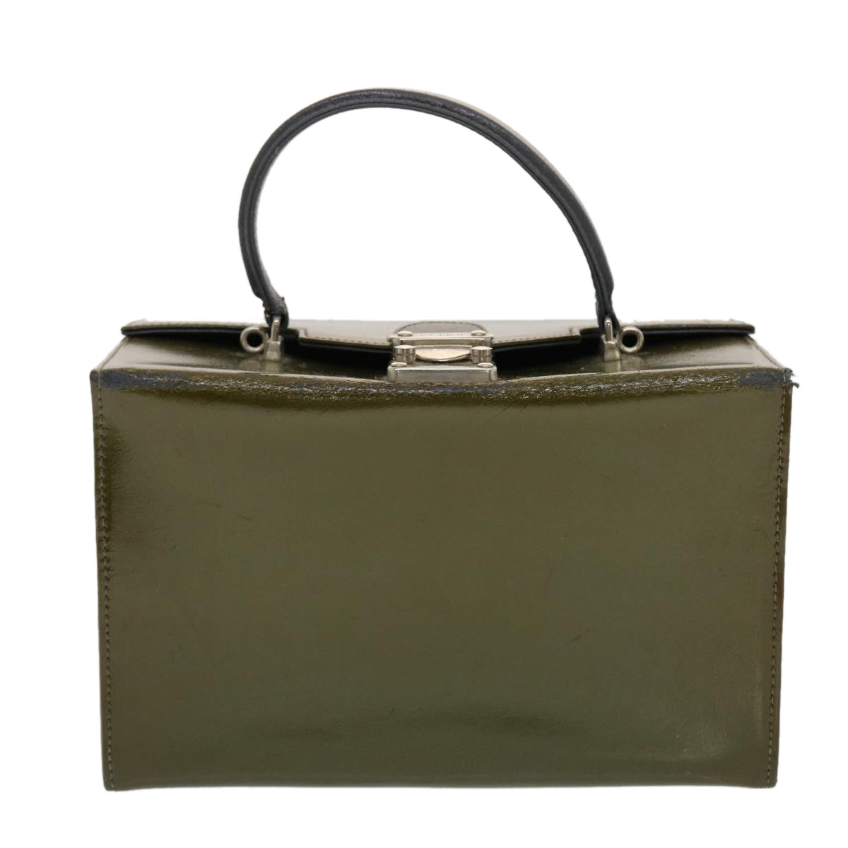 FENDI Shoulder Bag Leather 2way Khaki  bs5657