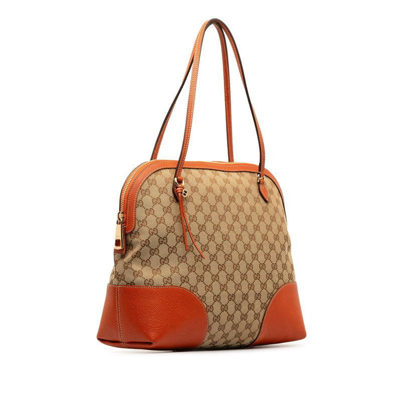 グッチ GGキャンバス ショルダーバッグ 323673 ベージュ オレンジ キャンバス レザー レディース GUCCI 【中古】｜【銀座パリス】 楽天市場店