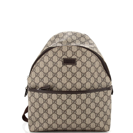 Front Pocket Backpack GG Coated Canvas Small
