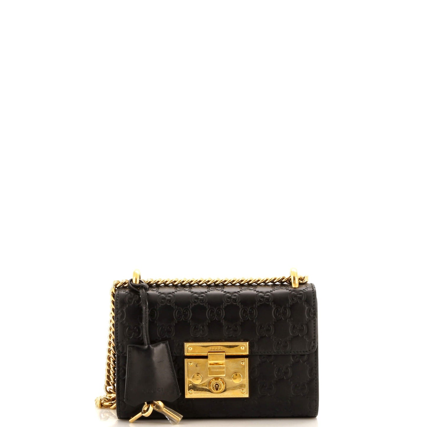 Padlock Shoulder Bag Guccissima Leather Small