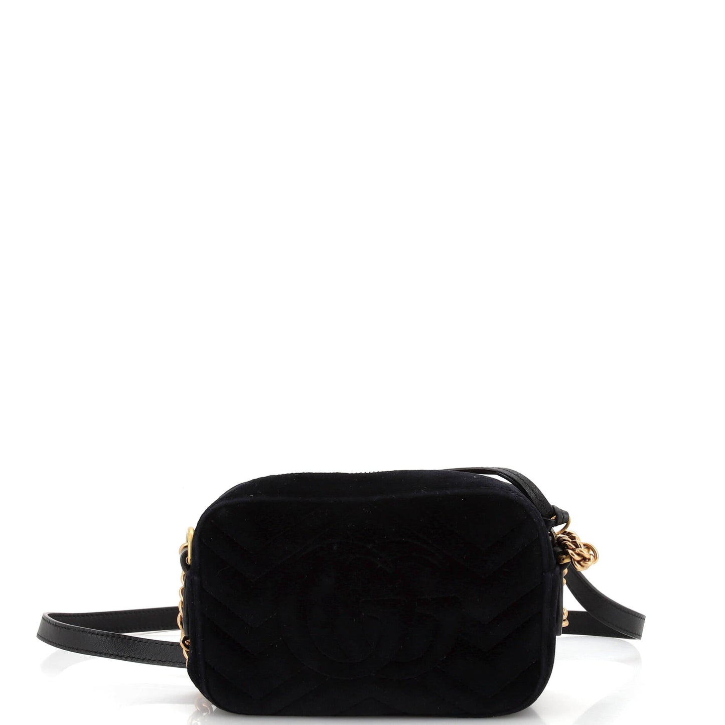 GG Marmont Shoulder Bag Crystal Embellished Matelasse Velvet Mini