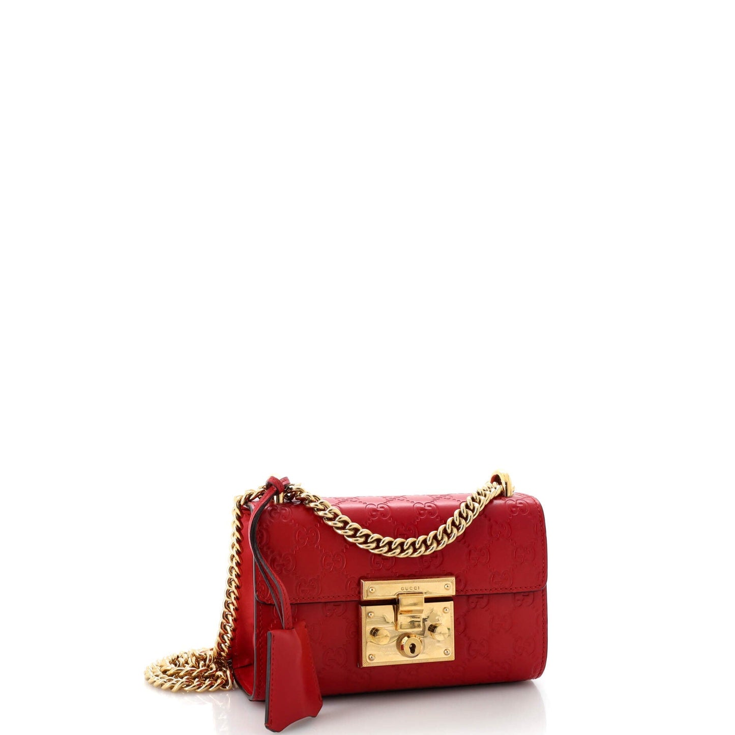 Padlock Shoulder Bag Guccissima Leather Small