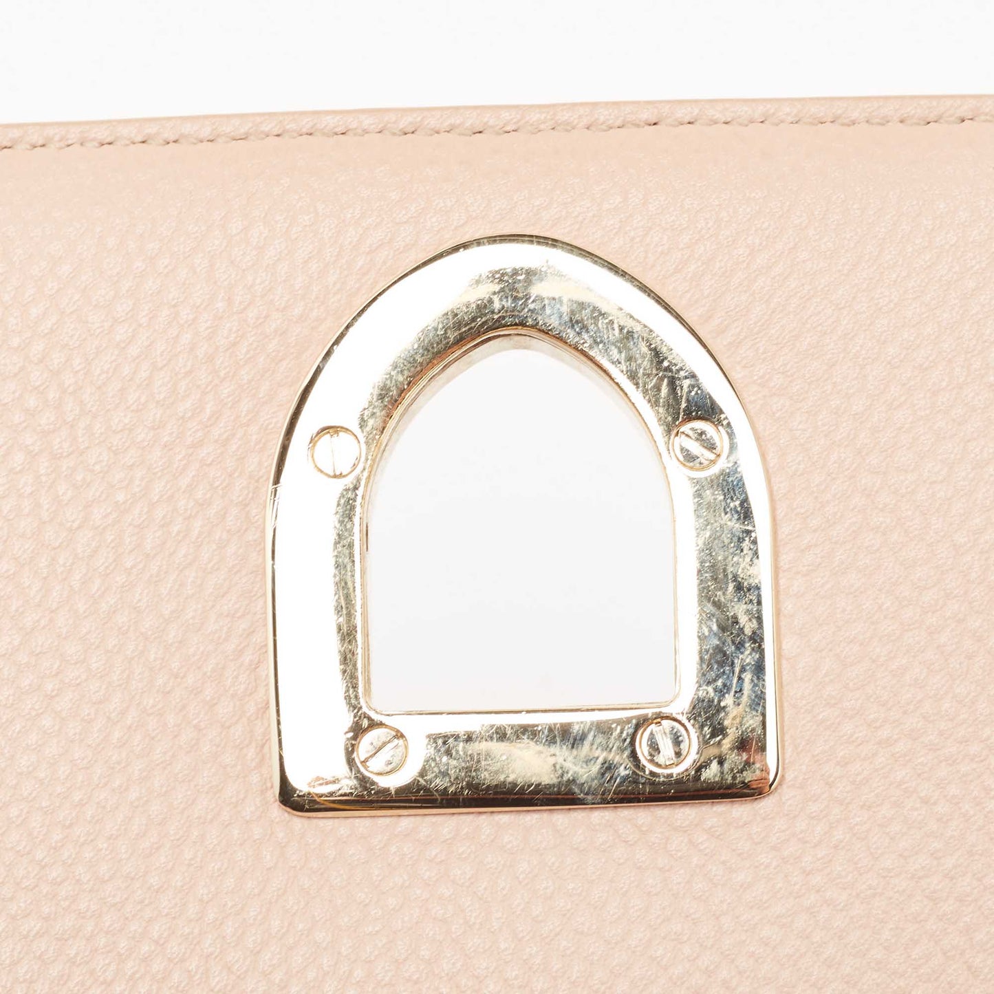 Dior Peach Leather Medium Diorama Flap Shoulder Bag