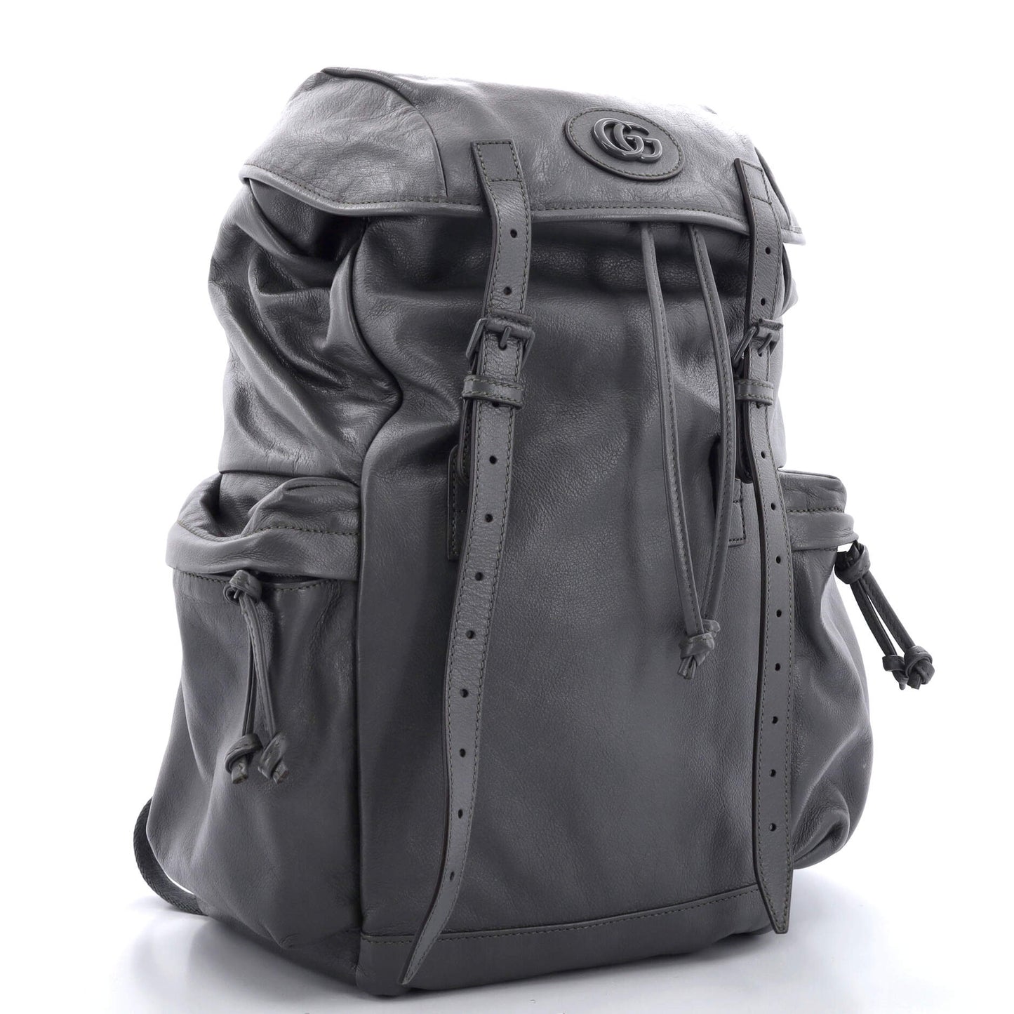 Tonal GG Double Pocket Belt Backpack Leather Large
