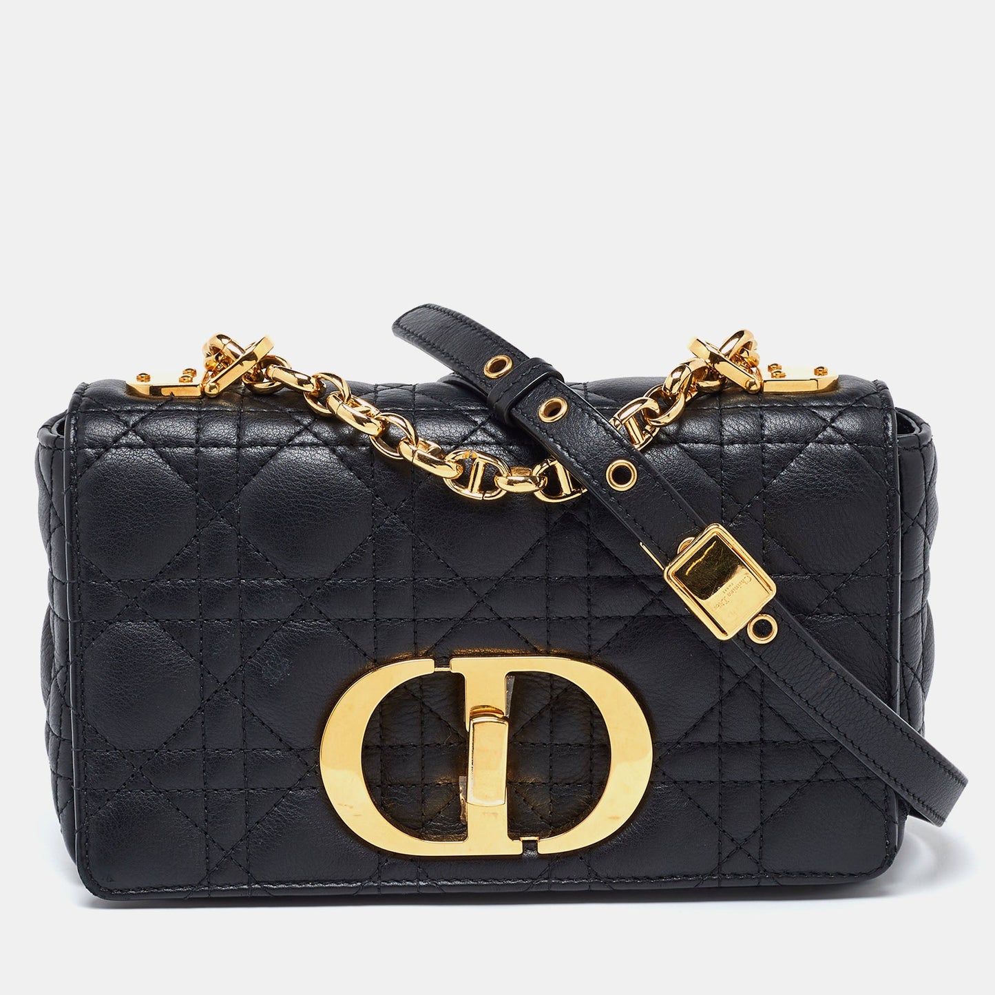 Dior  Cannage Leather Small Caro Shoulder Bag