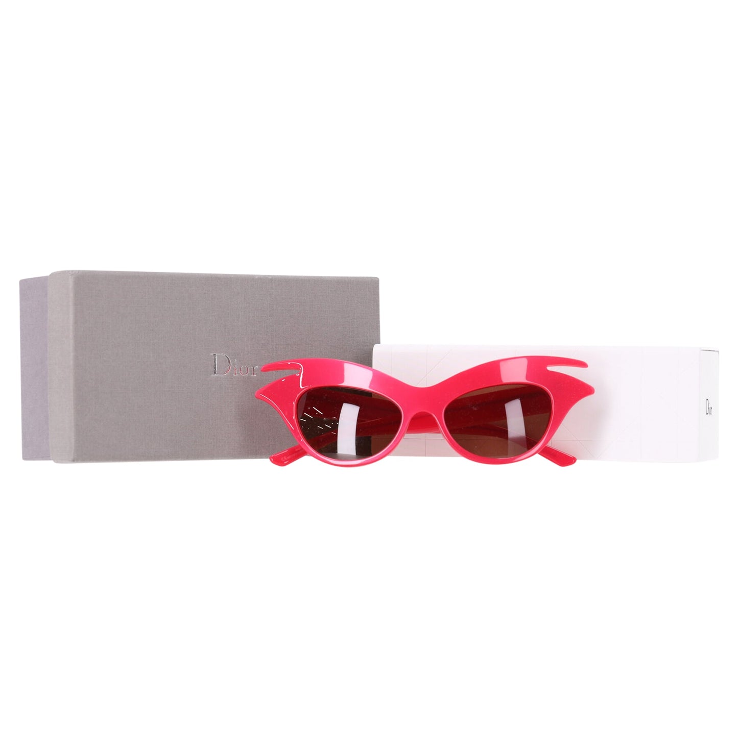 Miss Dior Cherie Limited Edition Cat Eye Sunglasses in Red Acetate