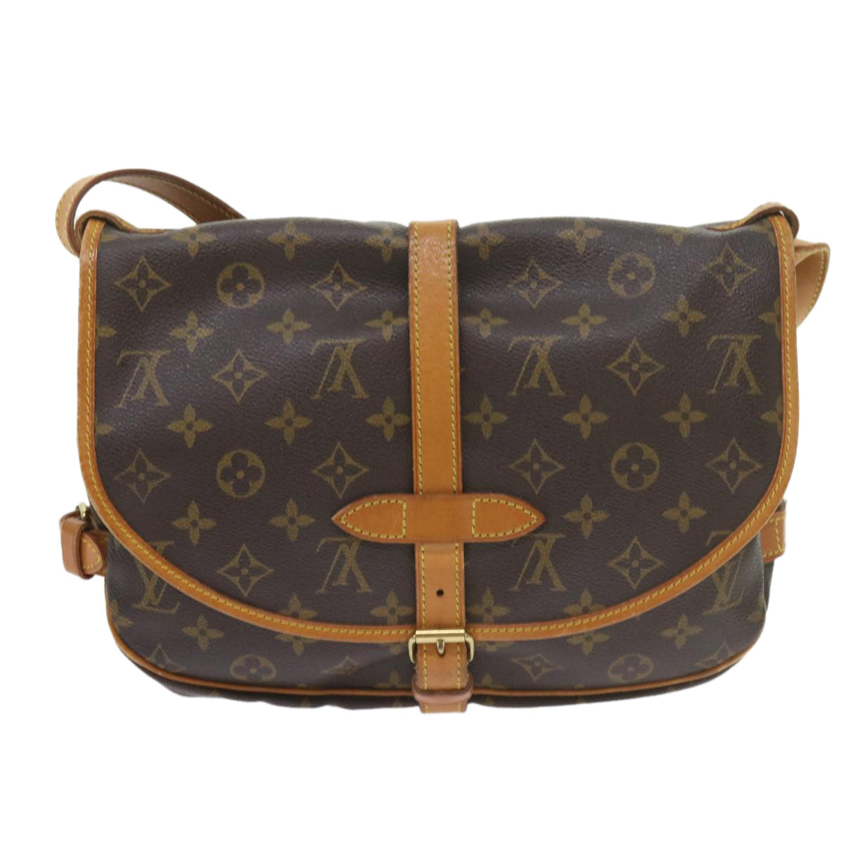 Louis Vuitton Saumur  Canvas Shoulder Bag ()