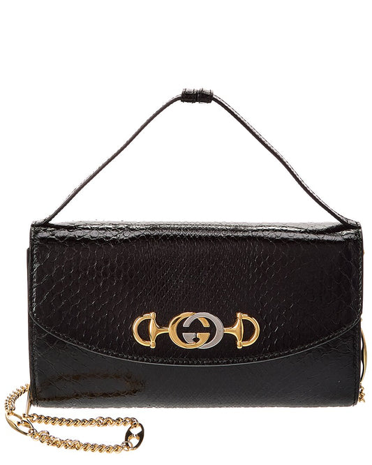 Gucci Embossed Leather Shoulder Bag