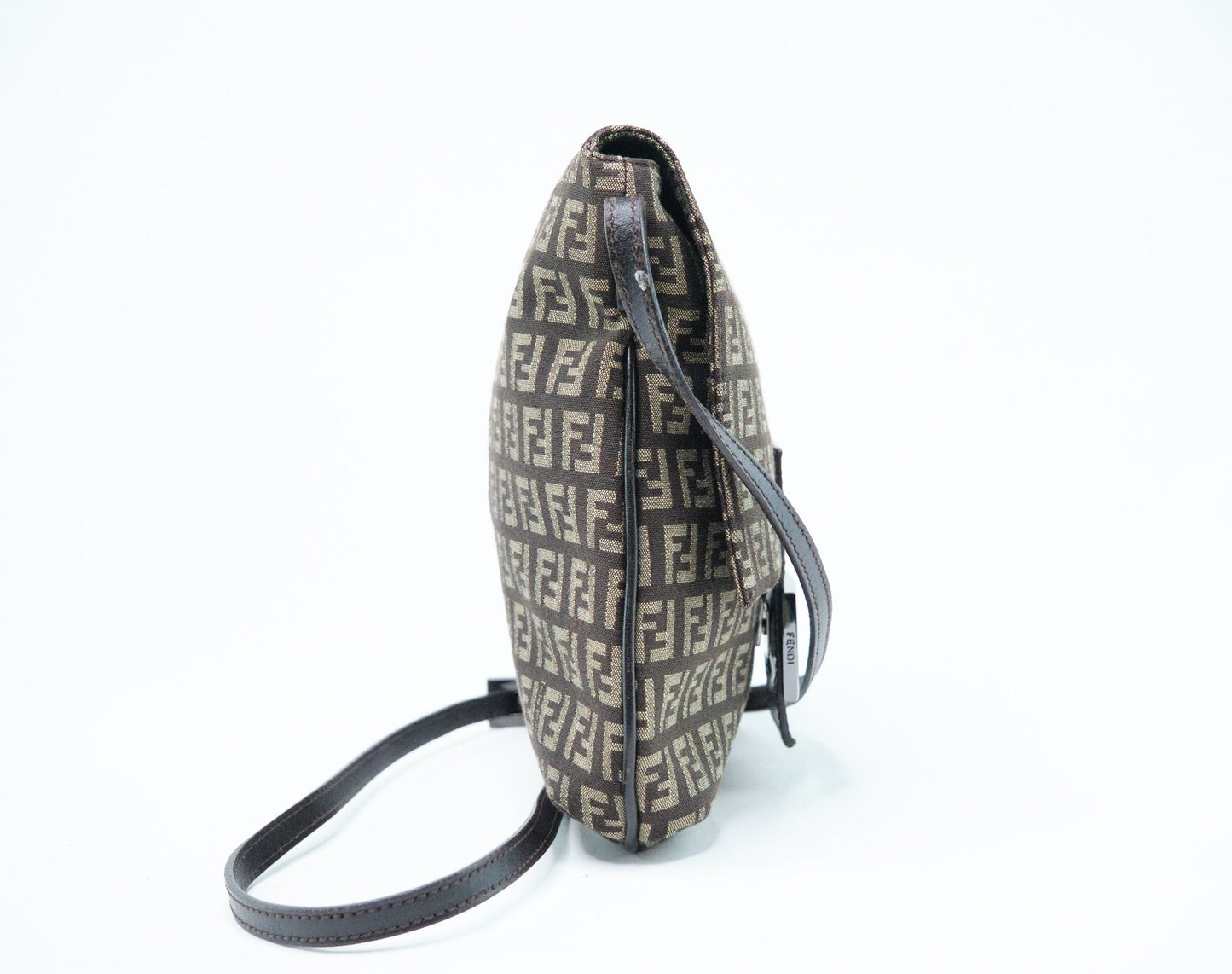 Fendi Zucchino Canvas Crossbody Bag - '10s