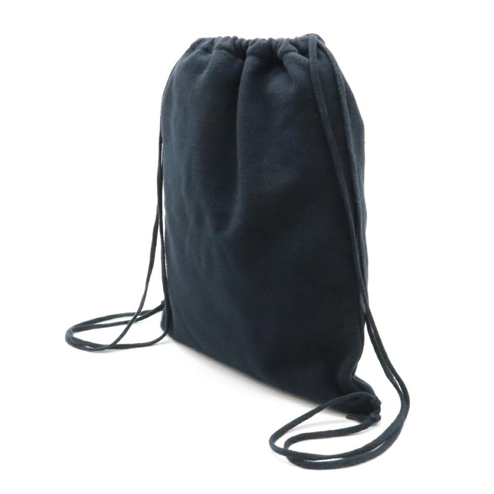 Black Cotton Chanel Backpack