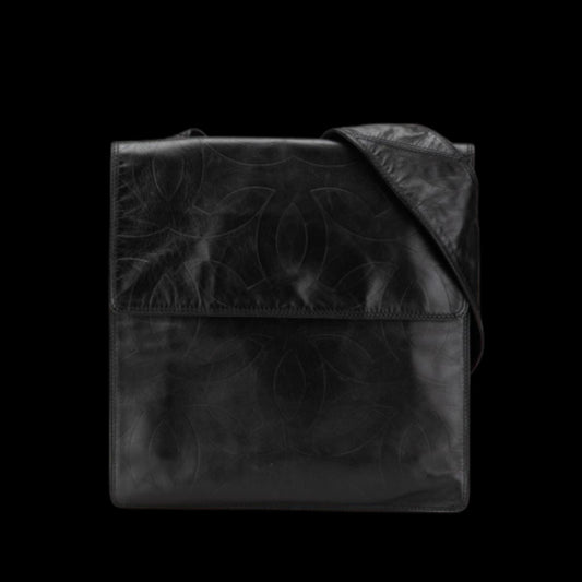 Black Leather Chanel Crossbody Bag