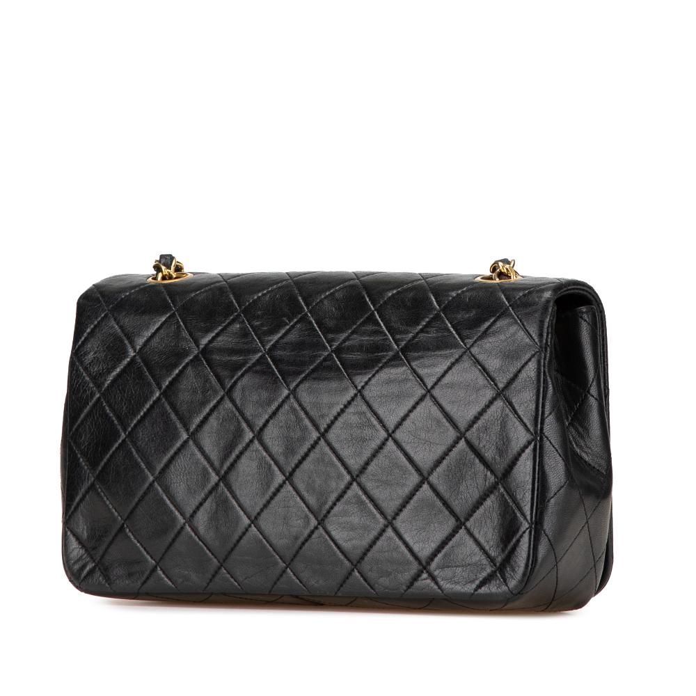 Black Leather Chanel Crossbody Bag