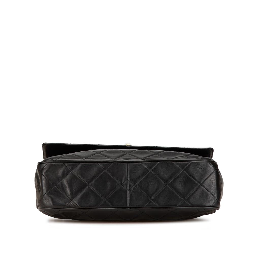 Black Leather Chanel Crossbody Bag