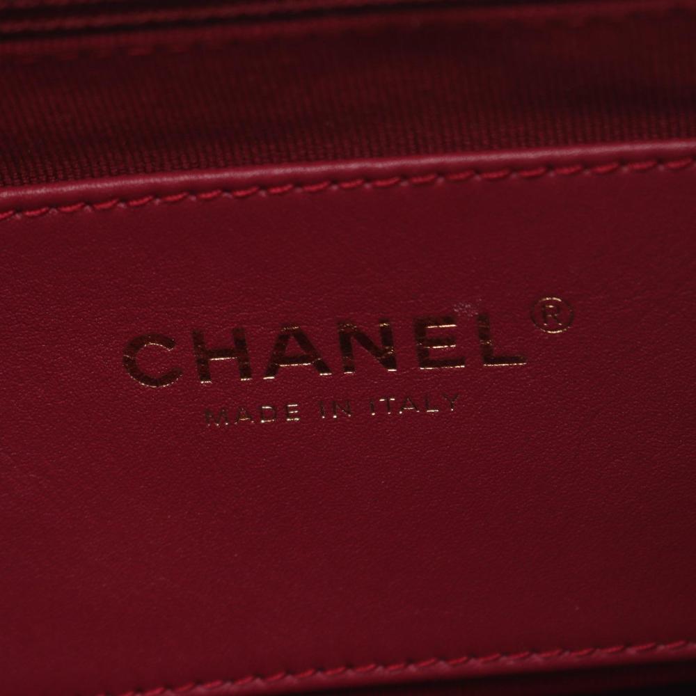Black Leather Chanel Backpack