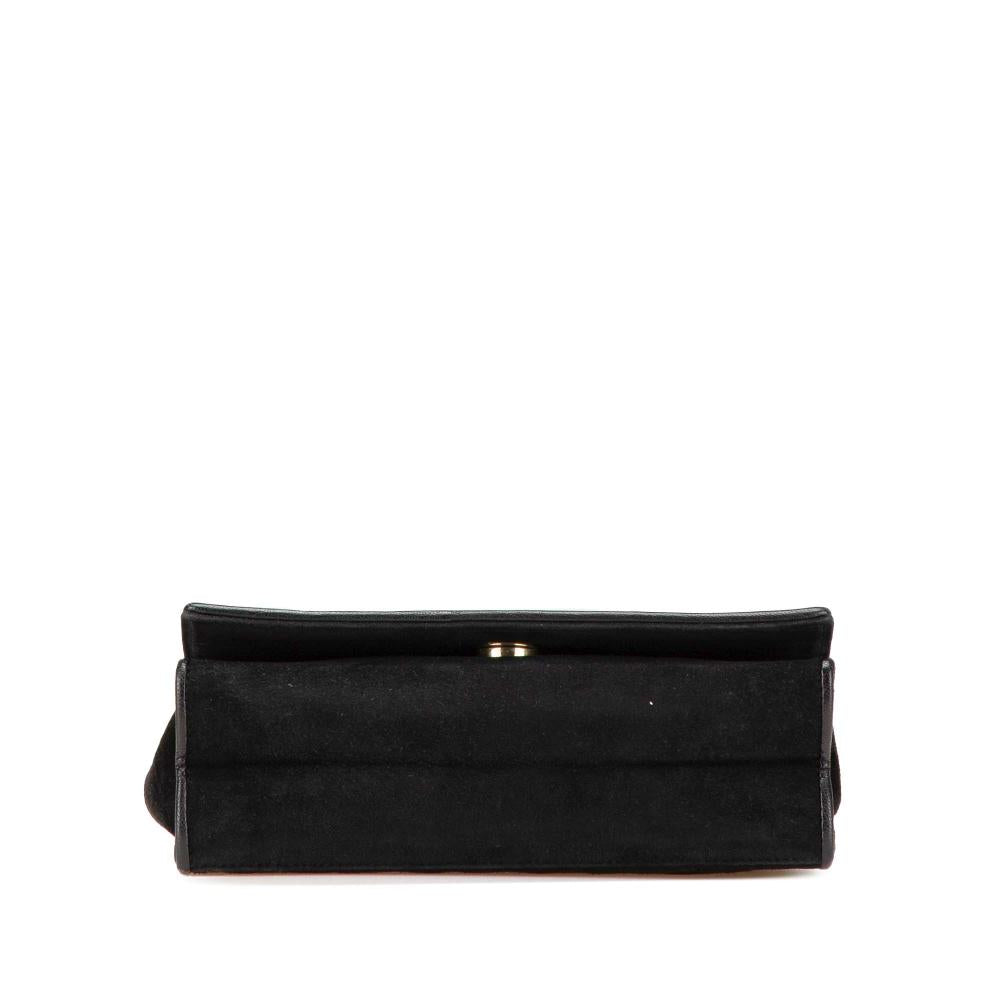Black Suede Chanel Crossbody Bag