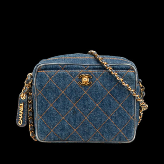 Blue Denim Chanel Crossbody Bag