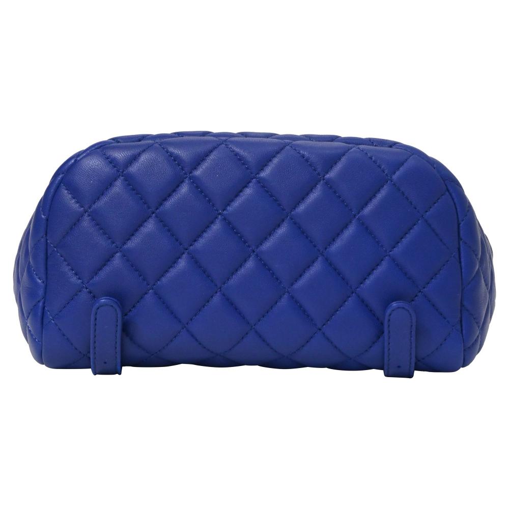 Blue Leather Chanel Backpack