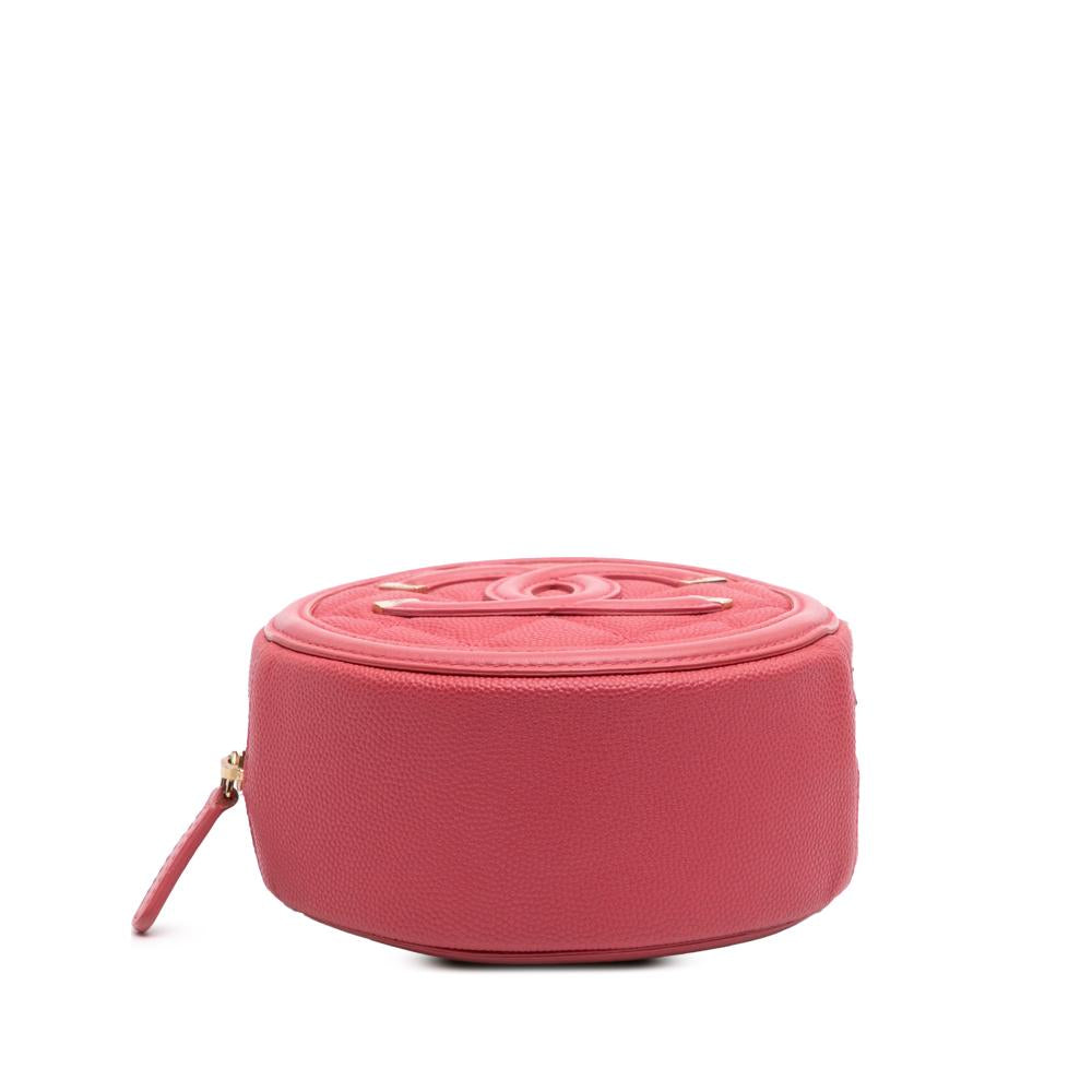 Pink Leather Chanel Crossbody Bag