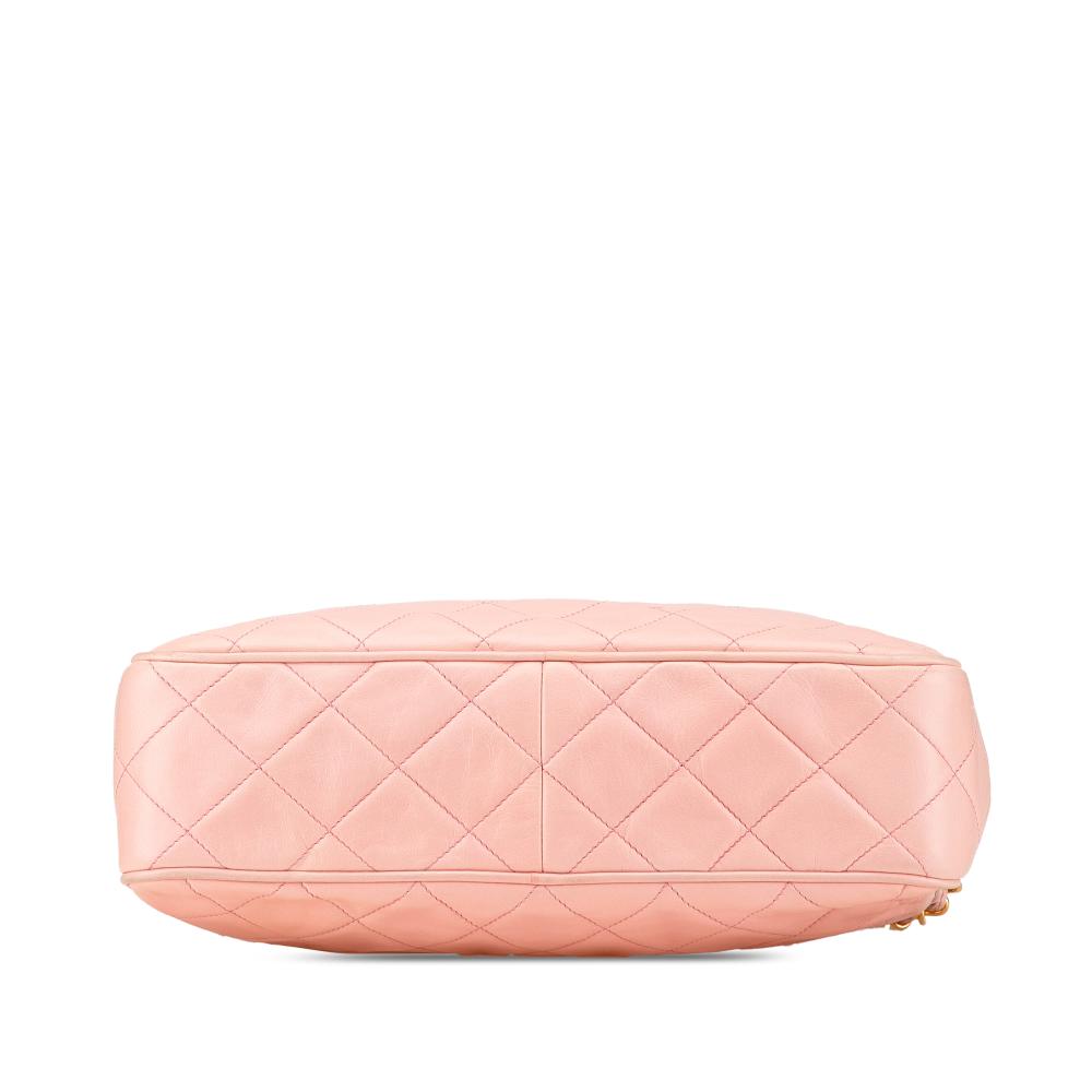 Pink Leather Chanel Crossbody Bag