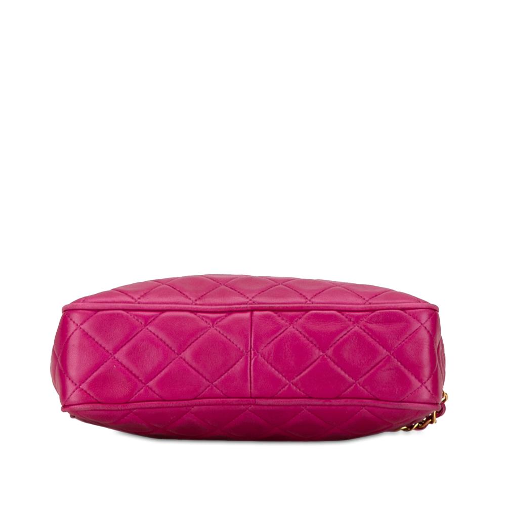Pink Leather Chanel Crossbody Bag